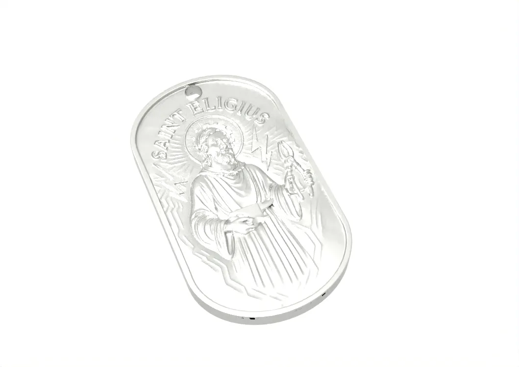 St. Eligius Trade Tag — finished in Elysium Silver